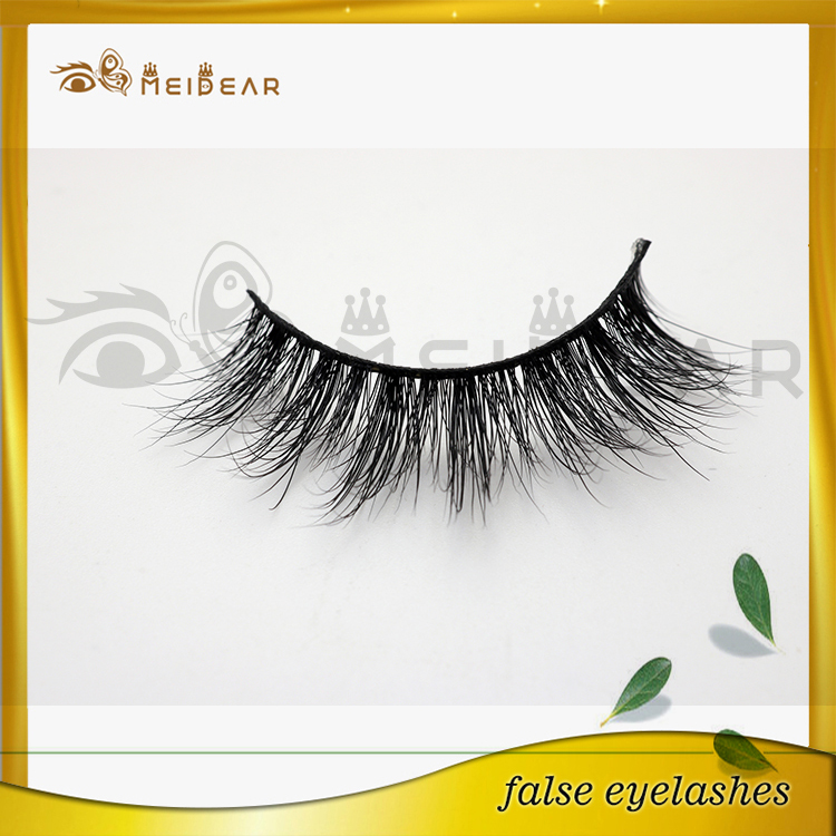 Handmade soft cotton band strip mink lashes 3d eyelashes 